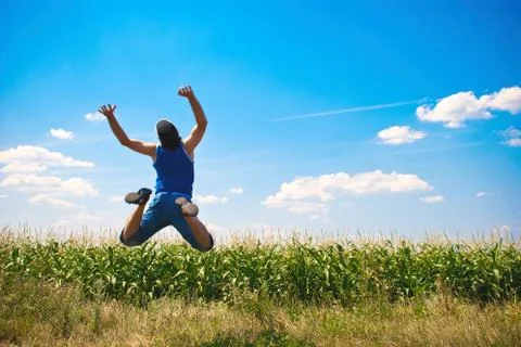 Man jumping Stock Photos