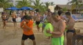 Man jumping in the pool at Playa Blanca Resort, Panama 4k or 4k+ Resolution
