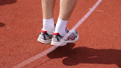 A man is jumping rope. Close-up. Video stock 80083930