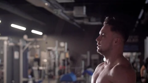 Man jumping rope at gym Video stock 89475489