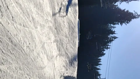 Man jumping at ski snow park Stock Footage 164722865