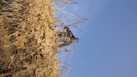 Man Jumps Over The Moat. The Operator Shoots From Below. Russia. Stock Footage 151386736