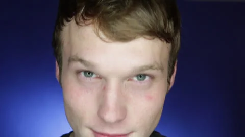 Man Just look in front of the camera and smiles nicely Stock Footage 22844414