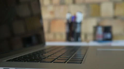 Man Keyboard Typing in office Stockbeeldmateriaal 64059320