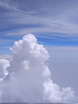 Man Kind of formation by Clouds Stock Photos
