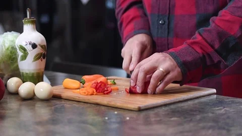 Man at the kitchen Stock Footage 70336629