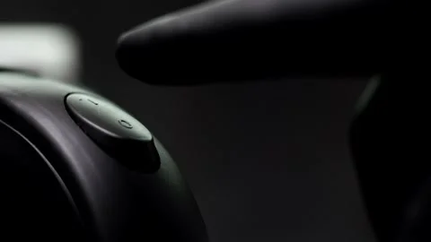 Man in the kitchen presses the power button of the electric kettle Stock Footage 145464152