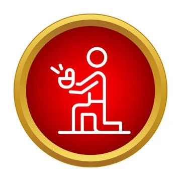 Man kneeling offering engagement ring marriage proposal Stock Illustration