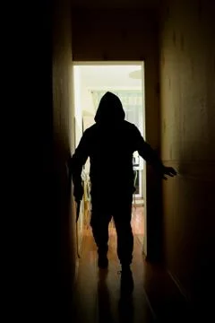 Man with Knife. Stock Photos