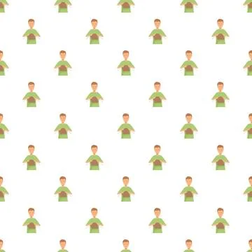 Man knitting hobby creative leisure seamless pattern 스톡 일러스트