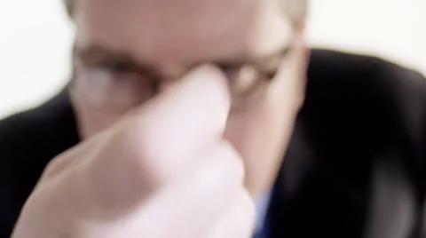 Man knocks against screen Stock Footage 36157526