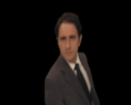 Man knocks on door   to camera version 1 Stock Footage 754742