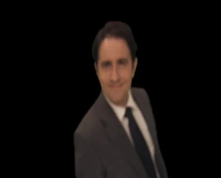 Man knocks on door    to camera version 2 Stock Footage 754747