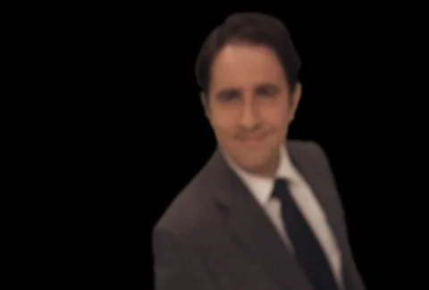 Man knocks on door    to camera version 2 Stock Footage 754748