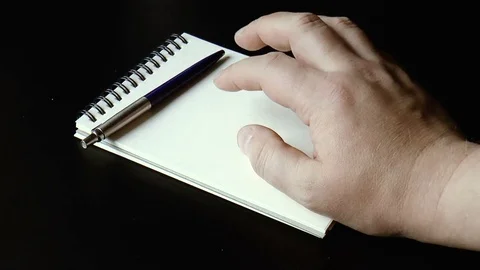 Man knocks on the table with his fingers Stock Footage 79409712