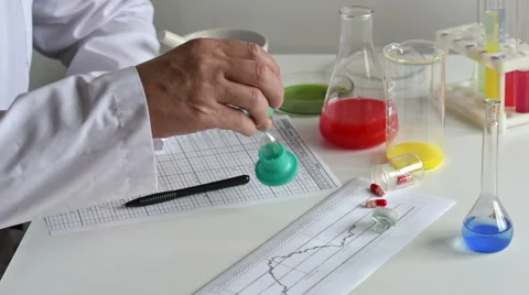 Man in a lab Stock Footage 62399202
