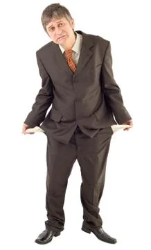 Man Lacking money Stock Photos