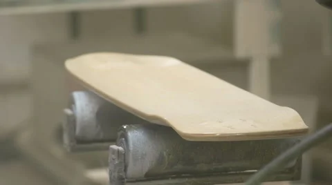 Man lacquering wood Stock Footage 58303163