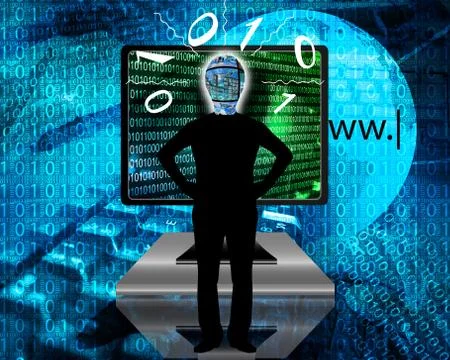 Man lantern Stock Illustration