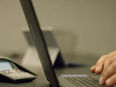 Man in laptop Stock Footage 78374143