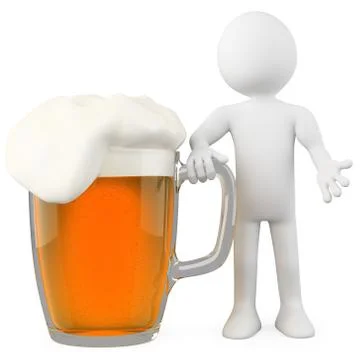 Man leaning on a lager Stock Illustration