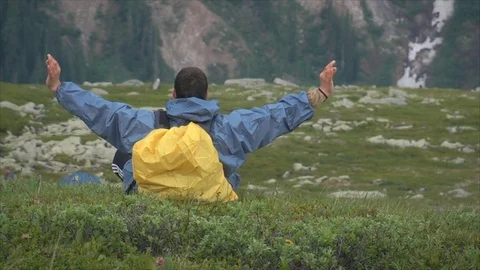 Man on a ledge Stock-Footage 83696672