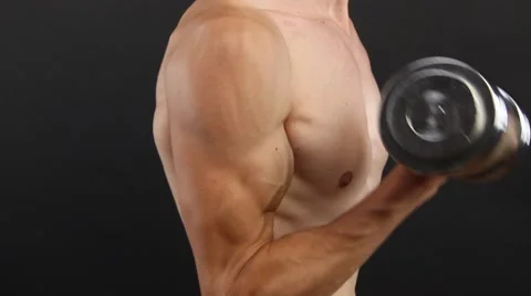 Man Lifting Weight Stock Footage 51247525