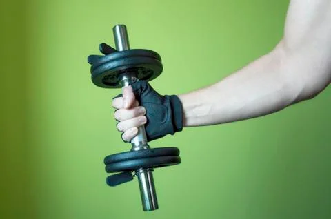 Man lifting weights Stock Photos