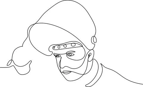 Man lifting welding mask Stock Illustration