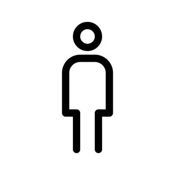 Man line icon. Vector graphics.. Stock Illustration