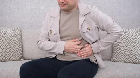 Man liver ache Stock Footage 270308525