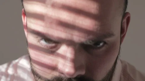 Man is looking at camera with angry and seriously Video stock 62179846