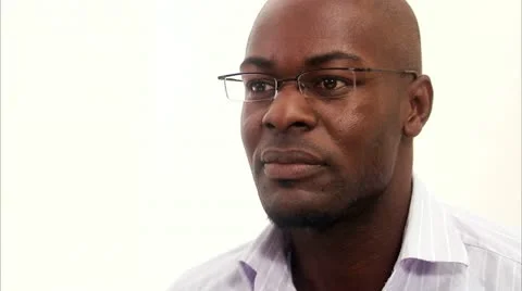 A man looking in to the camera Stock Footage 11285808