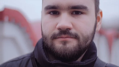 The man is looking at the camera Stock Footage 74507066