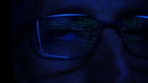 Man Looking At Competer Screen Stock Footage 71901904