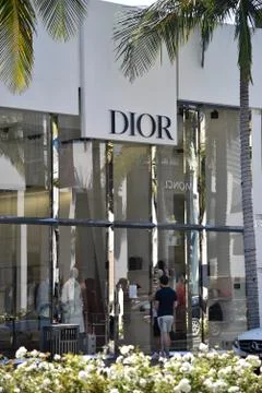 Man Looking in Dior Store Stock Photos