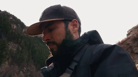 Man Looking Down Video stock 83598584