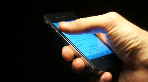 Man looking e-mail from a mobile phone Video stock 45604514