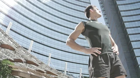 Man looking in the future 스톡 동영상 50619909