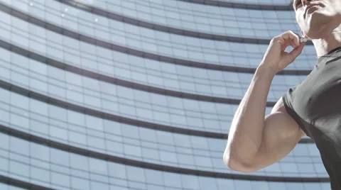 Man looking in the future 스톡 동영상 50619968