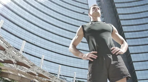 Man looking in the future 스톡 동영상 51100965