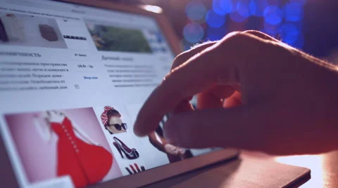 Man looking for goods to ebey Stock Footage 47763078