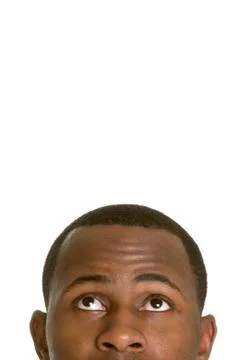 Man looking up Foto stock