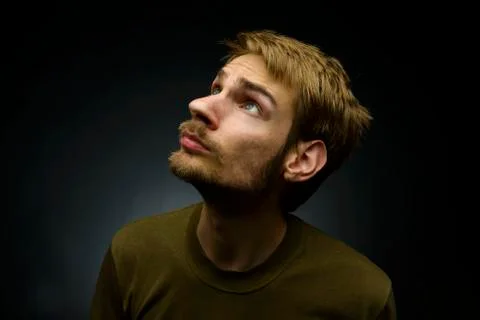 Man looking up Stock Photos
