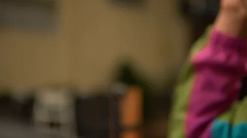 Man looking at the screen, close-up, side view Stock Footage 91627576