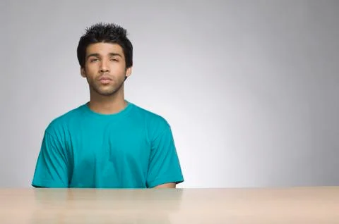 Man looking serious Fotos Stock