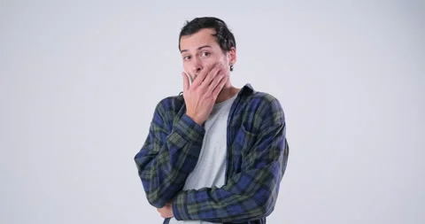 Man looking at something scaring 動画素材 143944274