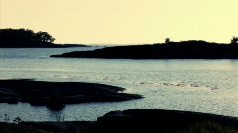 Man looking at sunset Stock Footage 684367