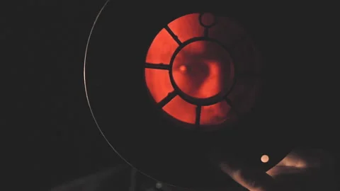 Man looking through a red filter Stock Footage 151079084