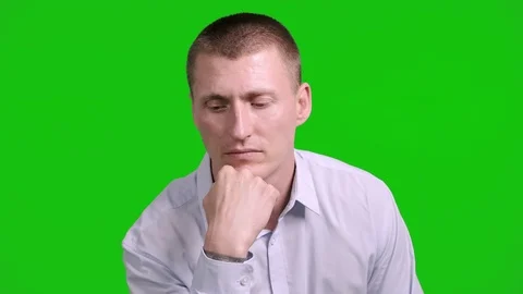 Man looking worry about this future. Stock Footage 105305176